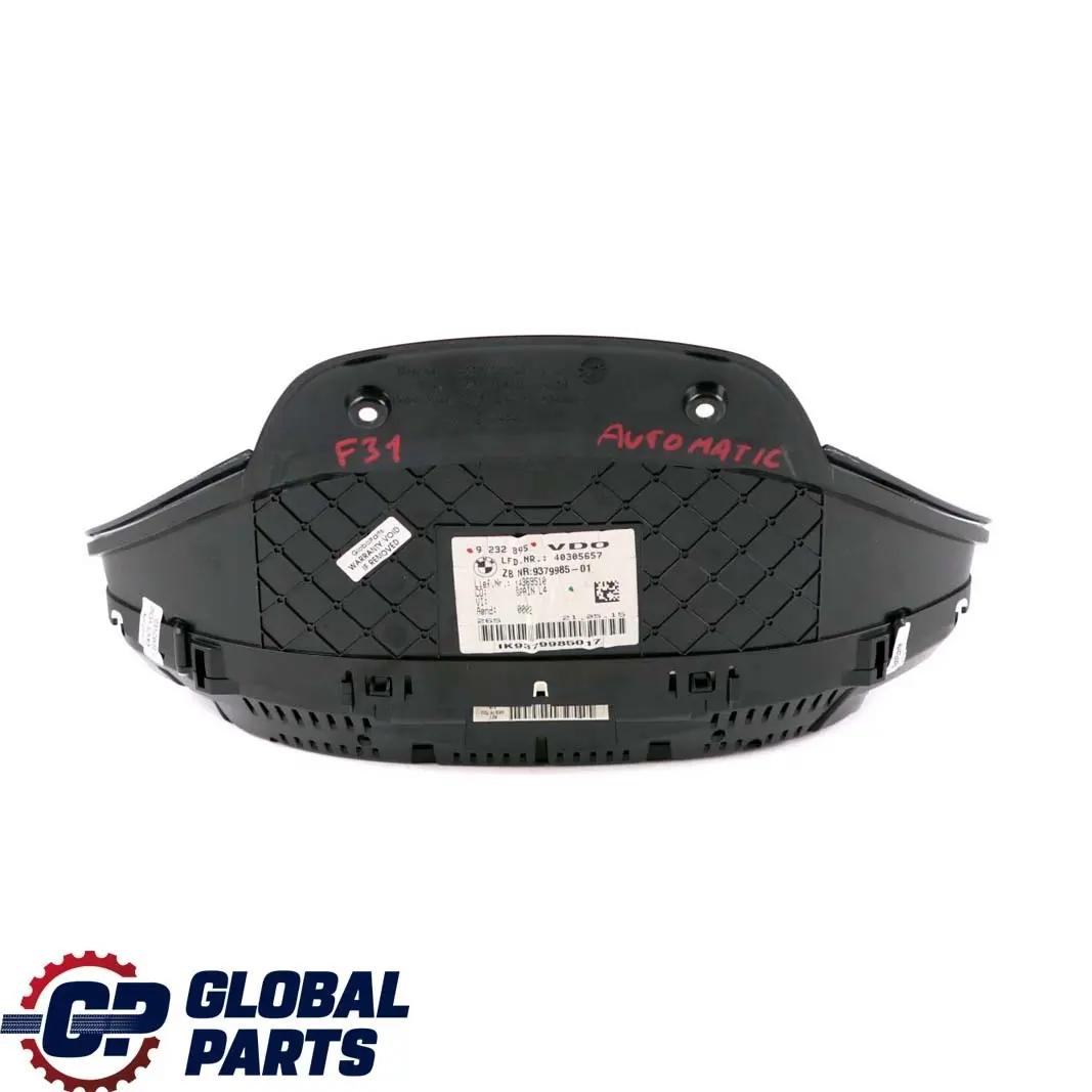 Instrument Cluster Speedo Clocks MPH Automatic to BMW 3 4 F30 F31 F32 with Part number 9379985 BMW 3 4 F30 F31 F32 Instrument Cluster Speedo Clocks MPH Automatic - SKU rhd-9379985 - Part number 9379985