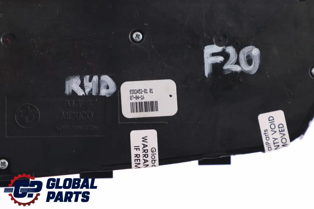 Front Right O/S Driver Seat Memory Switch to BMW 1 3 Series F20 LCI F30 with Part number 9382452 BMW 1 3 Series F20 LCI F30 Front Right O/S Driver Seat Memory Switch - SKU rhd-9382452 - Part number 9382452