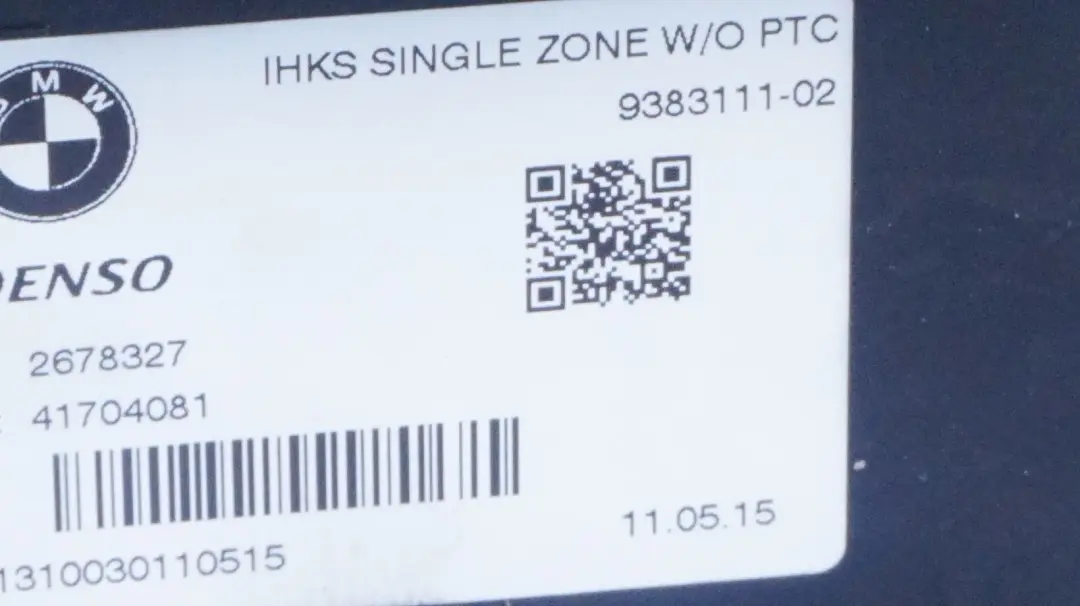 BMW Mini F54 F55 F56 F57 F60 Air Con Heater Blower Matrix Box Valeo 9383111 - SKU rhd-9383111 - Part number 6827056