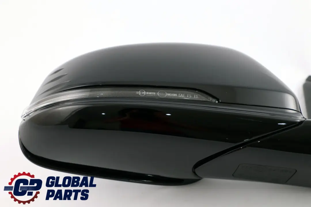 BMW 1 Series F40 Heated Right Wing Mirror O/S High Gloss Schwarz 2 Black 668 - SKU rhd-9448492-SCH - Part number 9448492