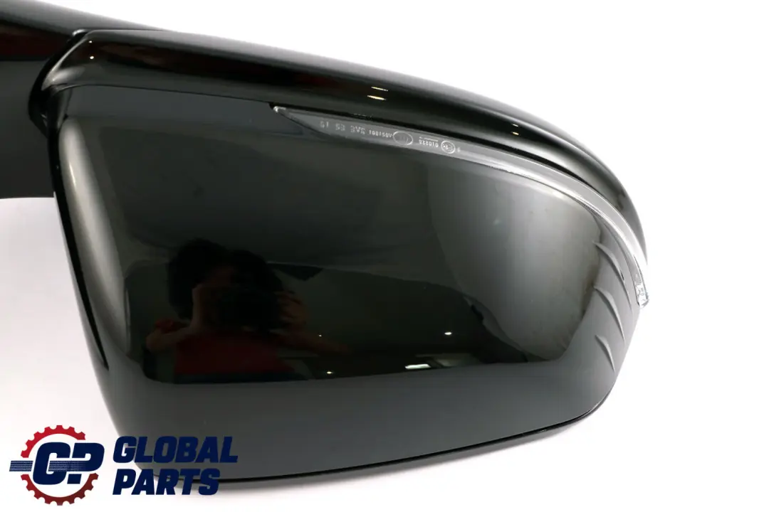 BMW 1 Series F40 Heated Right Wing Mirror O/S High Gloss Schwarz 2 Black 668 - SKU rhd-9448492-SCH - Part number 9448492