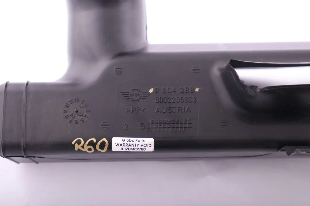 Mini R60 R61 Cold Air Vent Duct Center - SKU rhd-9804288 - Part number 9804288