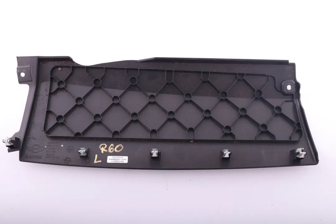 BMW Mini R60 R61 Cover Lower Glove Box Dashboard Left Trim Bottom N/S Black - SKU rhd-9804310 - Part number 9804310