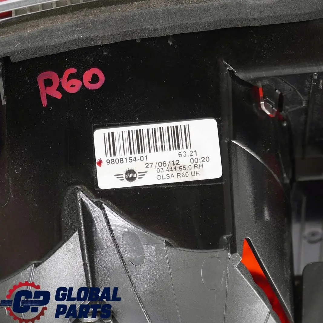 Side Tail Lamp Light Taillight Rear Right O/S to Mini Countryman R60 with Part number 9808154 Mini Countryman R60 Side Tail Lamp Light Taillight Rear Right O/S - SKU rhd-9808154 - Part number 9808154