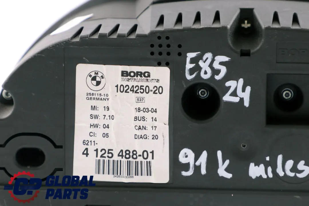 Instrument Cluster Speedo Clocks Manual 9808799 to BMW Z4 Series E85 Petrol with Part number 6928186 BMW Z4 Series E85 Petrol Instrument Cluster Speedo Clocks Manual 9808799 - SKU rhd-9808799-1 - Part number 6928186