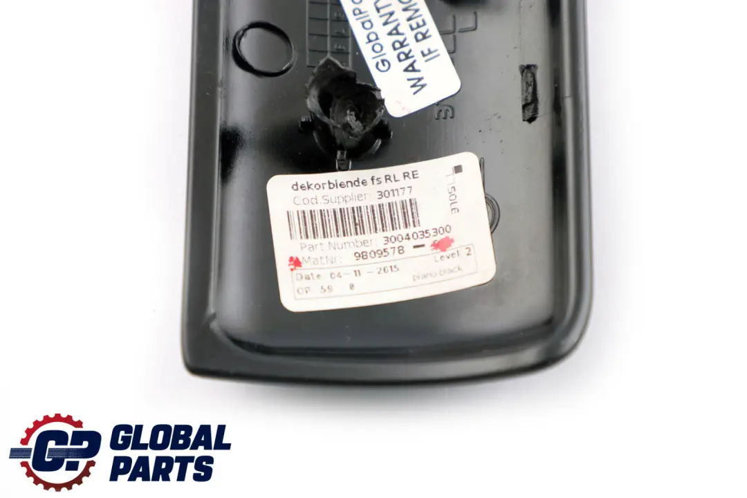 Trim Panel Cover Right O/S Piano Black to BMW MINI Countryman R60 R61 with Part number 9809578 BMW MINI Countryman R60 R61 Trim Panel Cover Right O/S Piano Black - SKU rhd-9809578 - Part number 9809578