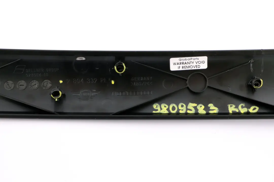 Decor Trim Instrument Panel Passenger Left N/S 9804339 to BMW Mini Countryman R60 with Part number 9809583 BMW Mini Countryman R60 Decor Trim Instrument Panel Passenger Left N/S 9804339 - SKU rhd-9809583 - Part number 9809583