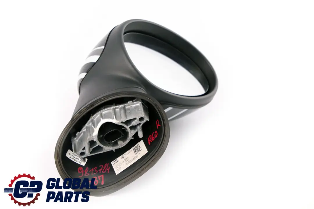 Heated Power Fold Right Door Wing Mirror O/S Black Jack to BMW Mini R60 R61 with Part number 9813784 BMW Mini R60 R61 Heated Power Fold Right Door Wing Mirror O/S Black Jack - SKU rhd-9813784-BJ - Part number 9813784