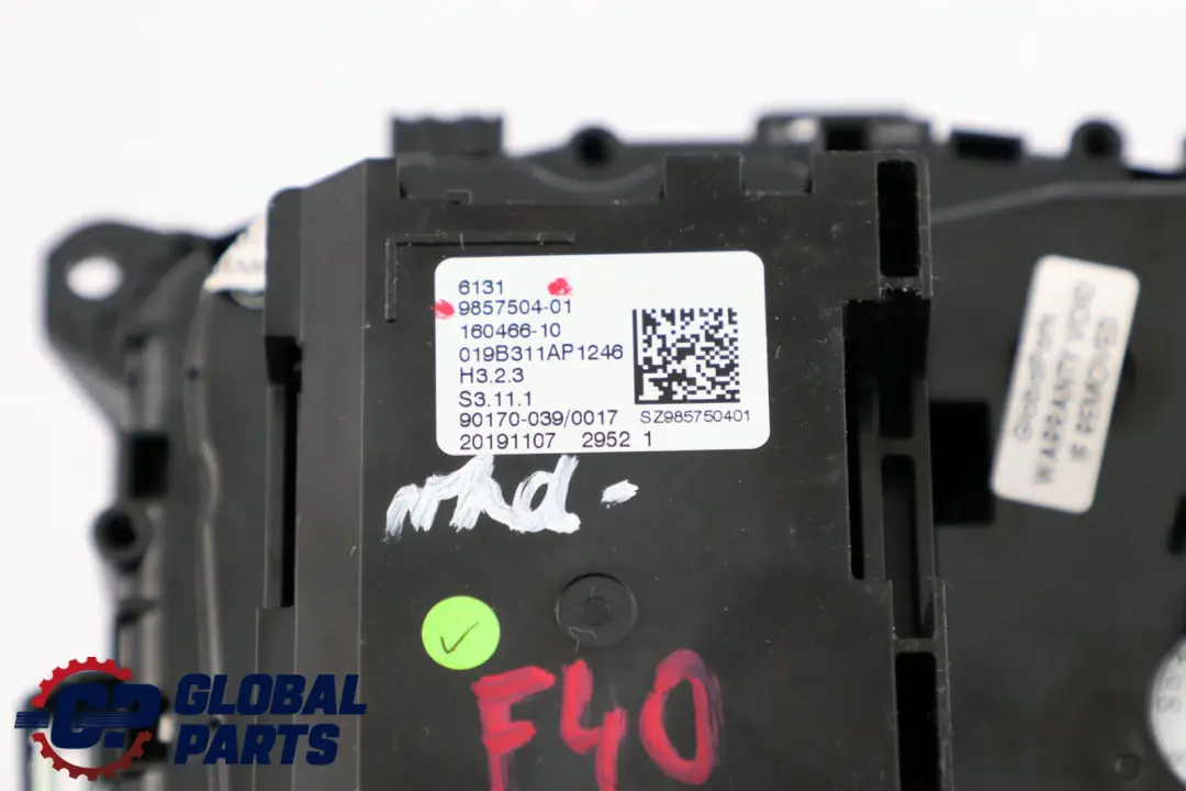 Steptronic iDrive Gear Shift Lever Control Panel Knob to BMW 1 3 Series F40 G20 with Part number 9857504 BMW 1 3 Series F40 G20 Steptronic iDrive Gear Shift Lever Control Panel Knob - SKU rhd-9857504 - Part number 9857504