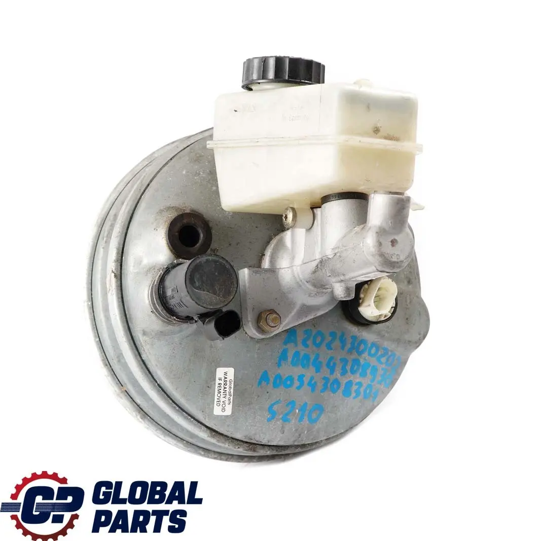 Mercedes-Benz E-Class W210 Brake Booster Servo Master Cylinder to with Part number A0044308930 Mercedes-Benz E-Class W210 Brake Booster Servo Master Cylinder - SKU rhd-A0044308930 - Part number A0044308930