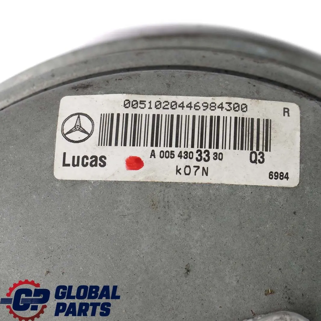 Mercedes-Benz E-Class W210 S210 Brake Booster Servo Master Cylinder to with Part number A0054303330 Mercedes-Benz E-Class W210 S210 Brake Booster Servo Master Cylinder - SKU rhd-A0054303330 - Part number A0054303330