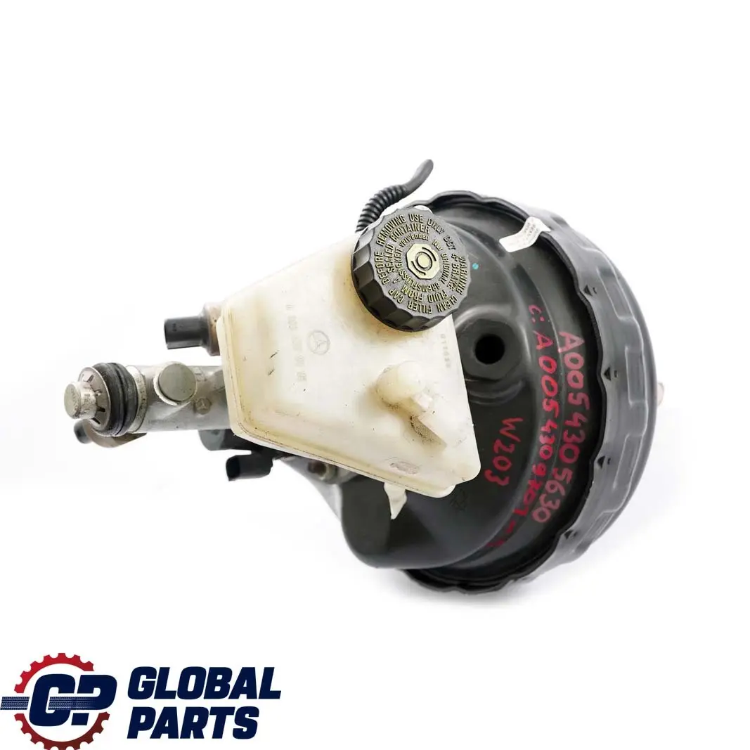 Mercedes-Benz C CLK Class W203 C209 Brake Servo Master Cylinder A0054309630 to with Part number A0054309701 Mercedes-Benz C CLK Class W203 C209 Brake Servo Master Cylinder A0054309630 - SKU rhd-A0054309701-1 - Part number A0054309701