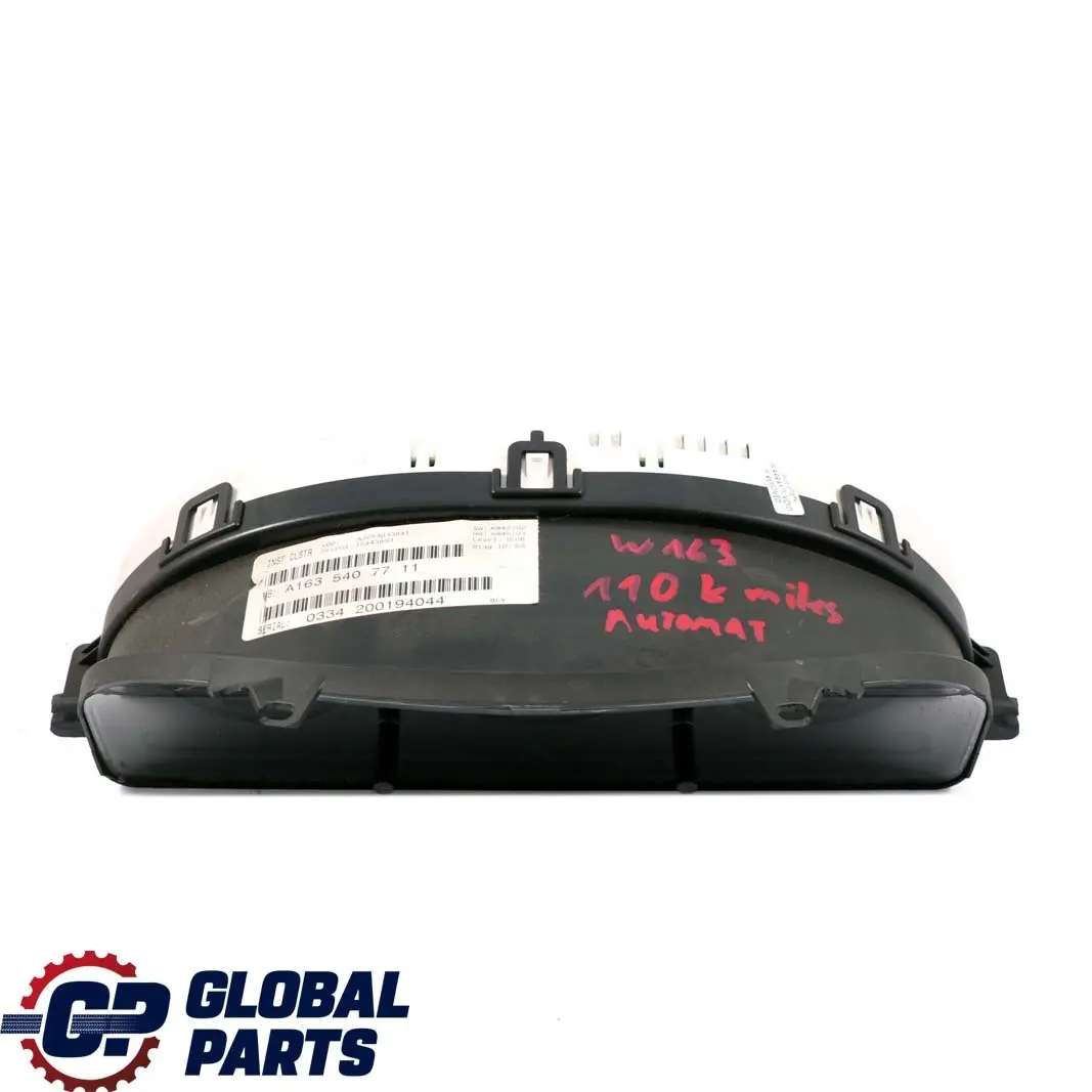  Mercedes-Benz M ML W163 Instrument Cluster Speedo Clocks Automatic - SKU rhd-A1635407711 - Part number A1635407711