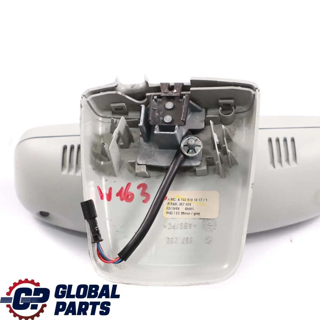  Mercedes-Benz M-Class ML W163 Interior Rear View Mirror Grey - SKU rhd-A1638101817 - Part number A1638101817