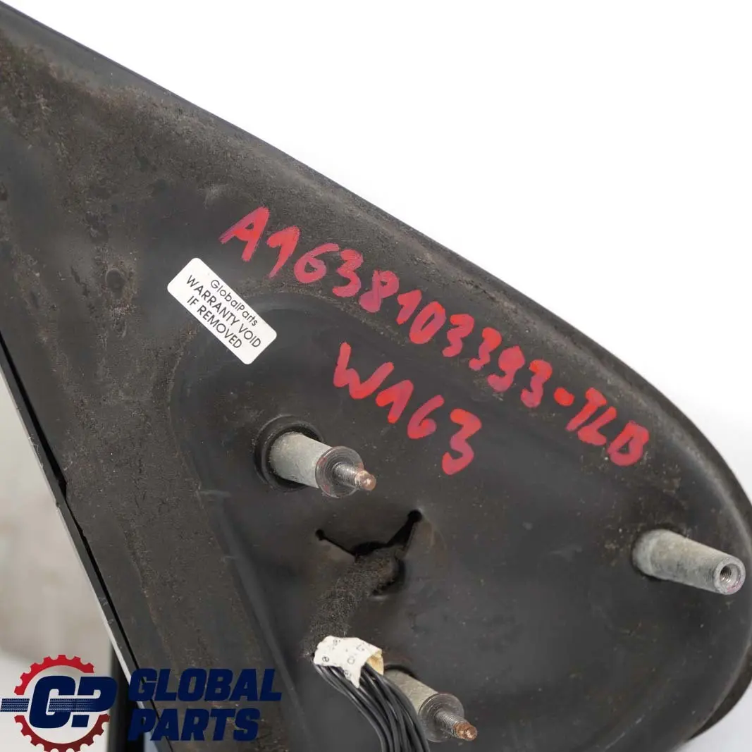 Mercedes-Benz M ML W163 Left N/S Wing Door Mirror Folding Teallite Blue 353 to with Part number A1638103393 Mercedes-Benz M ML W163 Left N/S Wing Door Mirror Folding Teallite Blue 353 - SKU rhd-A1638103393-TLB - Part number A1638103393