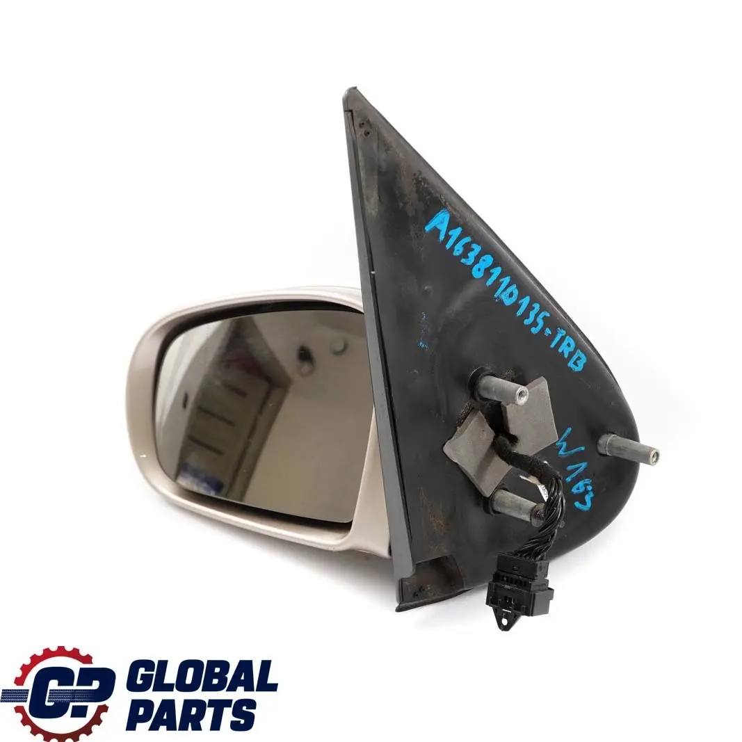 Mercedes-Benz M ML W163 Left N/S Wing Mirror Travertine Beige Metallic 693 to with Part number A1638110135 Mercedes-Benz M ML W163 Left N/S Wing Mirror Travertine Beige Metallic 693 - SKU rhd-A1638110135-TRB - Part number A1638110135