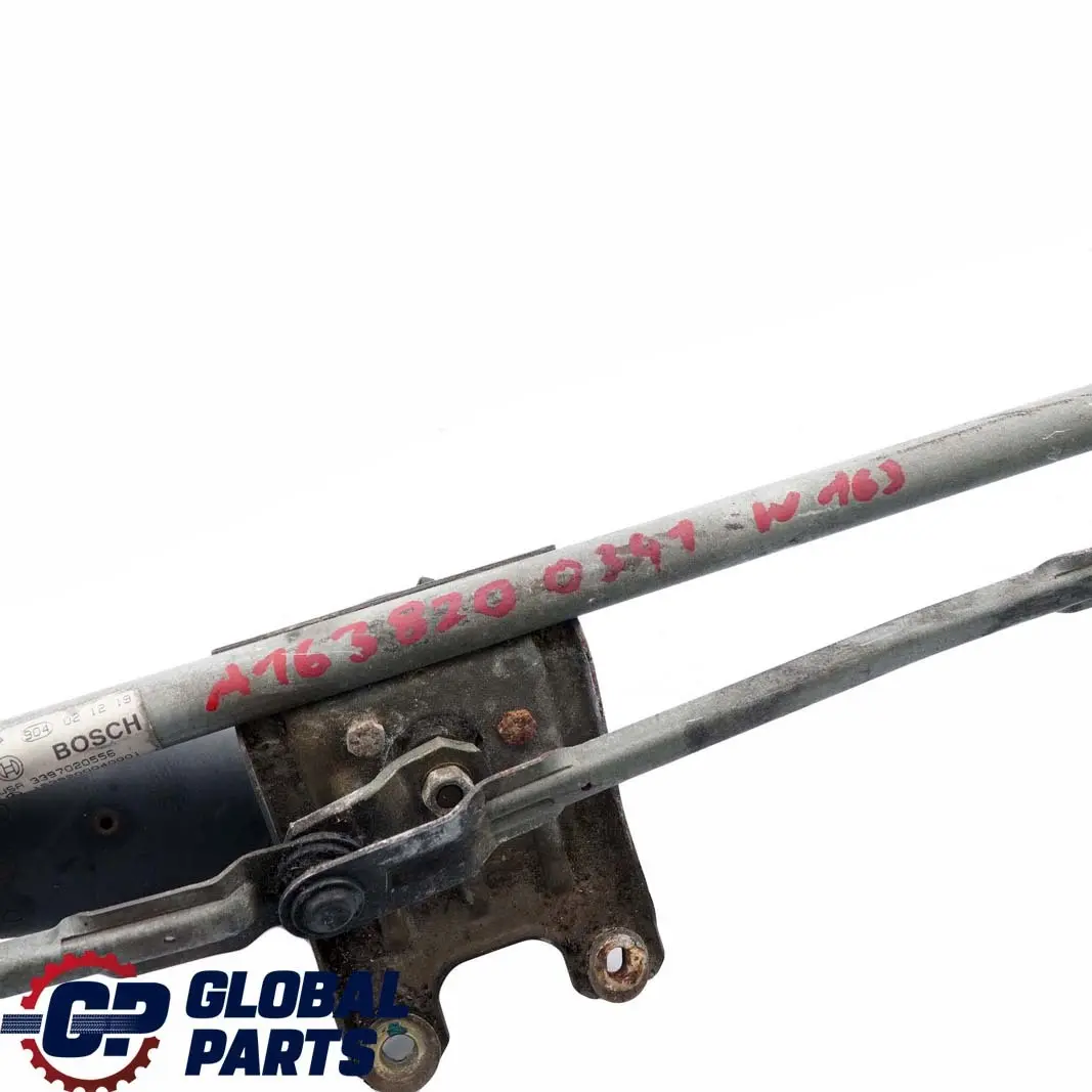 Mercedes-Benz M-Class ML W163 Windscreen Wiper Linkage Motor System to with Part number A1638200341 Mercedes-Benz M-Class ML W163 Windscreen Wiper Linkage Motor System - SKU rhd-A1638200341 - Part number A1638200341