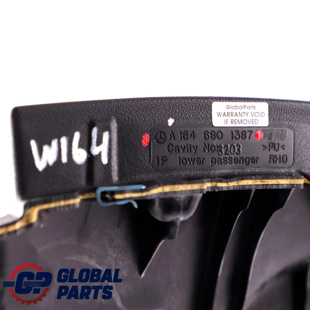 Mercedes Benz M-Class ML W164 Dashboard Trim Glovebox Side Panel Cover Black - SKU rhd-A1646801387 - Part number A1646801387