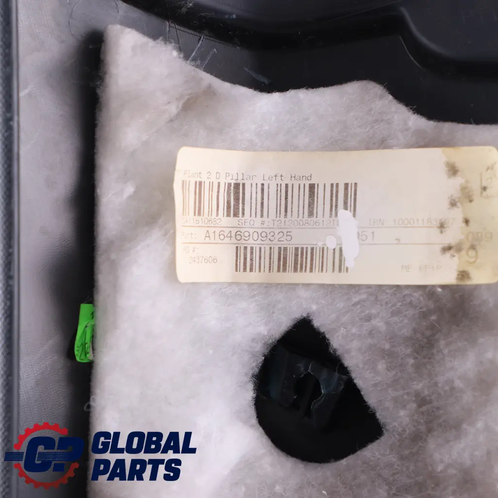  Mercedes-Benz ML W164 GL X164 Rear Left N/S Pillar Top Trim Cover - SKU A1646909325 - Part number A1646909325