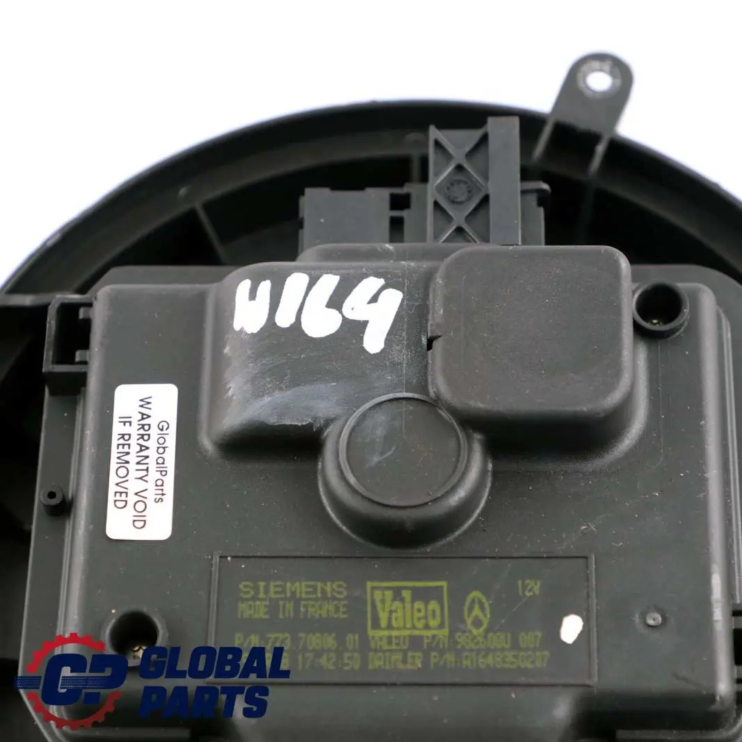  Mercedes-Benz M-Class ML W164 Heater Blower Motor Fan Unit - SKU rhd-A1648350607 - Part number A1648350607