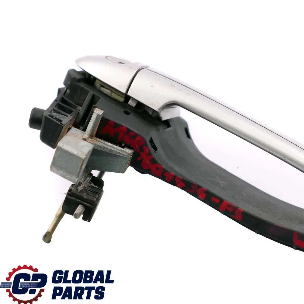 Mercedes-Benz A-Class W168 Front Right Door O/S Handle Polar Silver Metallic to with Part number A1687601434 Mercedes-Benz A-Class W168 Front Right Door O/S Handle Polar Silver Metallic - SKU rhd-A1687601434-PS - Part number A1687601434
