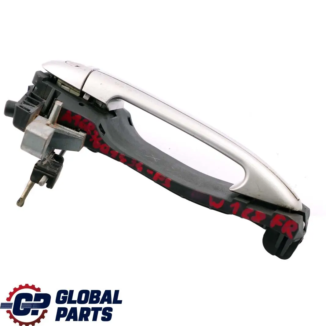 Mercedes-Benz A-Class W168 Front Right Door O/S Handle Polar Silver Metallic to with Part number A1687601434 Mercedes-Benz A-Class W168 Front Right Door O/S Handle Polar Silver Metallic - SKU rhd-A1687601434-PS - Part number A1687601434