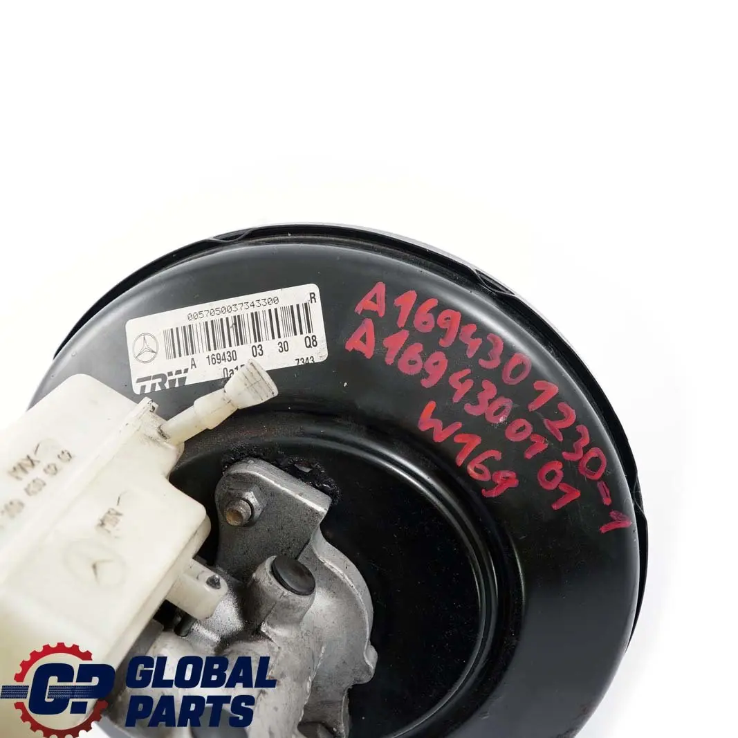 Mercedes-Benz A B Class W169 W245 1 Brake Servo Master Cylinder A1694300330 to with Part number A1694301230 Mercedes-Benz A B Class W169 W245 1 Brake Servo Master Cylinder A1694300330 - SKU rhd-A1694301230-1 - Part number A1694301230