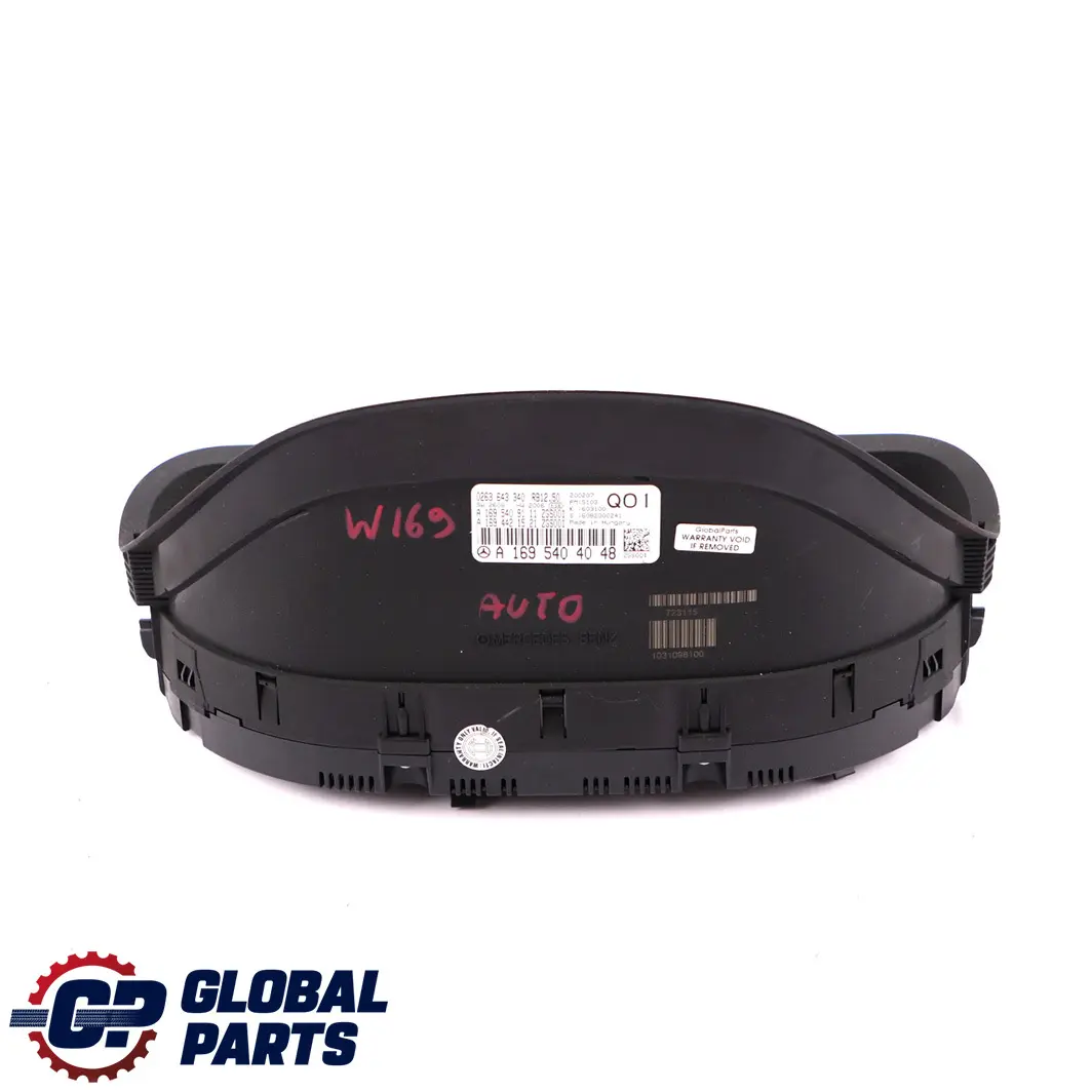  Mercedes-Benz A W169 Instrument Cluster Speedo Clocks Automatic - SKU rhd-A1695404048 - Part number A1695404048