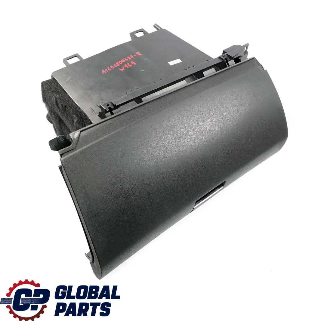 Mercedes-Benz A B Class W169 W245 Black Storage Compartment Glove Box Cover to with Part number A1696800491 Mercedes-Benz A B Class W169 W245 Black Storage Compartment Glove Box Cover - SKU rhd-A1696800491-2 - Part number A1696800491