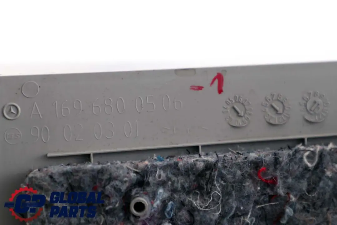 Class W169 W245 Left Front Kick Panel Trim Cover Grey to Mercedes A B with Part number A1696800506 Mercedes A B Class W169 W245 Left Front Kick Panel Trim Cover Grey - SKU rhd-A1696800506-1 - Part number A1696800506