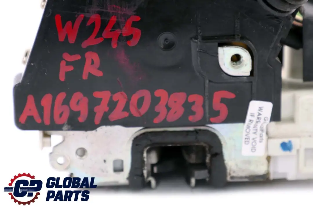 Mercedes-Benz B-Class W245 Front Right O/S Door Lock Latch Mechanism Actuator to with Part number A1697203835 Mercedes-Benz B-Class W245 Front Right O/S Door Lock Latch Mechanism Actuator - SKU rhd-A1697203835 - Part number A1697203835
