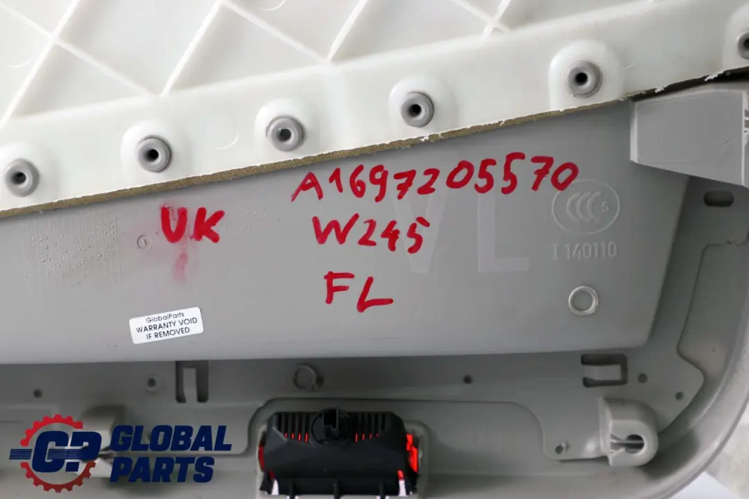 Class W245 Front Left N/S Door Card Trim Panel Cloth Alpaca Grey to Mercedes B with Part number A1697205570 Mercedes B Class W245 Front Left N/S Door Card Trim Panel Cloth Alpaca Grey - SKU rhd-A1697205570 - Part number A1697205570