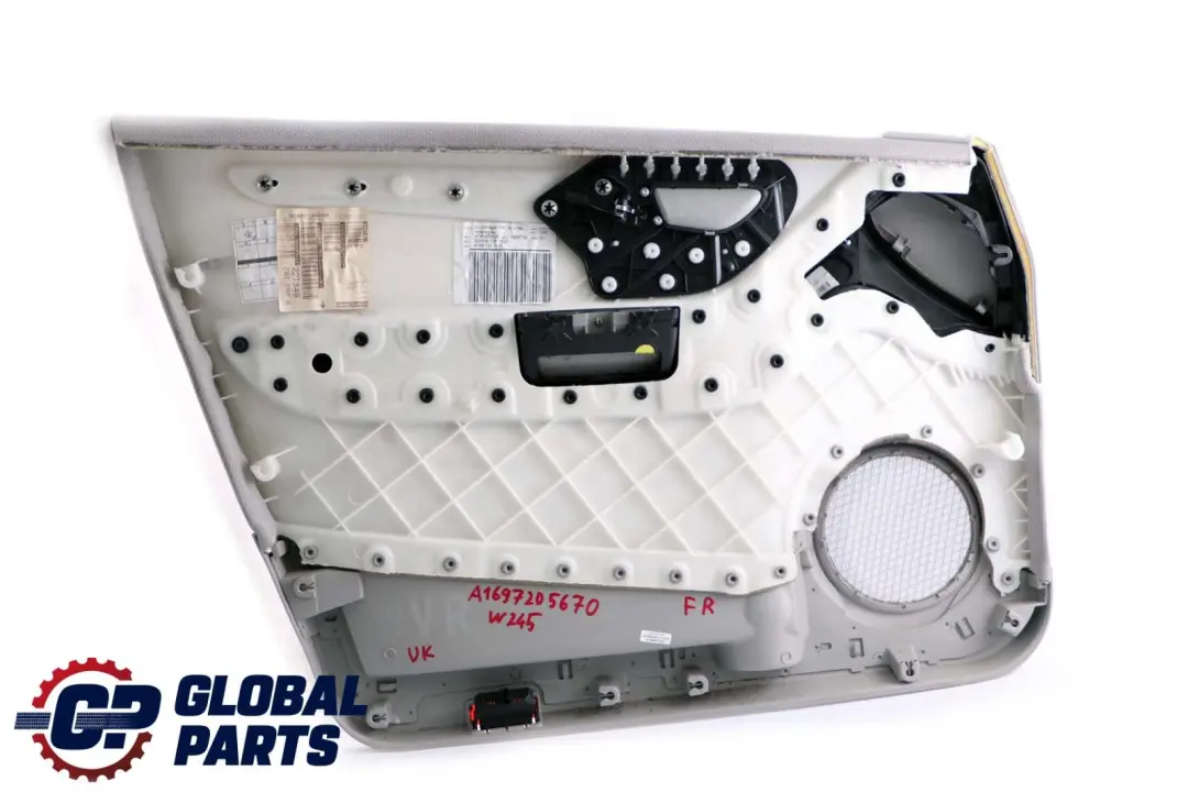 Mercedes-Benz B W245 Front Right O/S Door Card Trim Panel Cloth Alpaca Grey to with Part number A1697205670 Mercedes-Benz B W245 Front Right O/S Door Card Trim Panel Cloth Alpaca Grey - SKU rhd-A1697205670 - Part number A1697205670