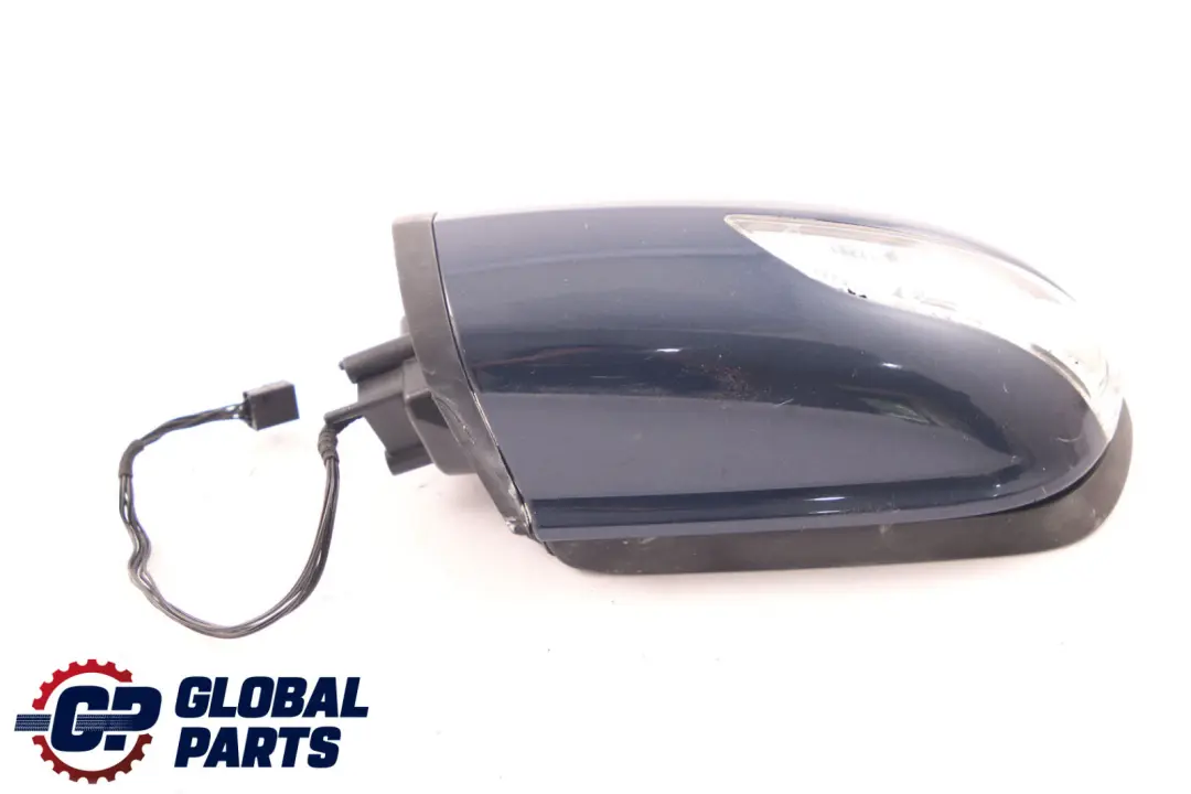  Mercedes-Benz A-Class W169 Left N/S Wing Door Mirror Atoll Blue Metallic 375U - SKU rhd-A1698100376-AB - Part number A1698100376