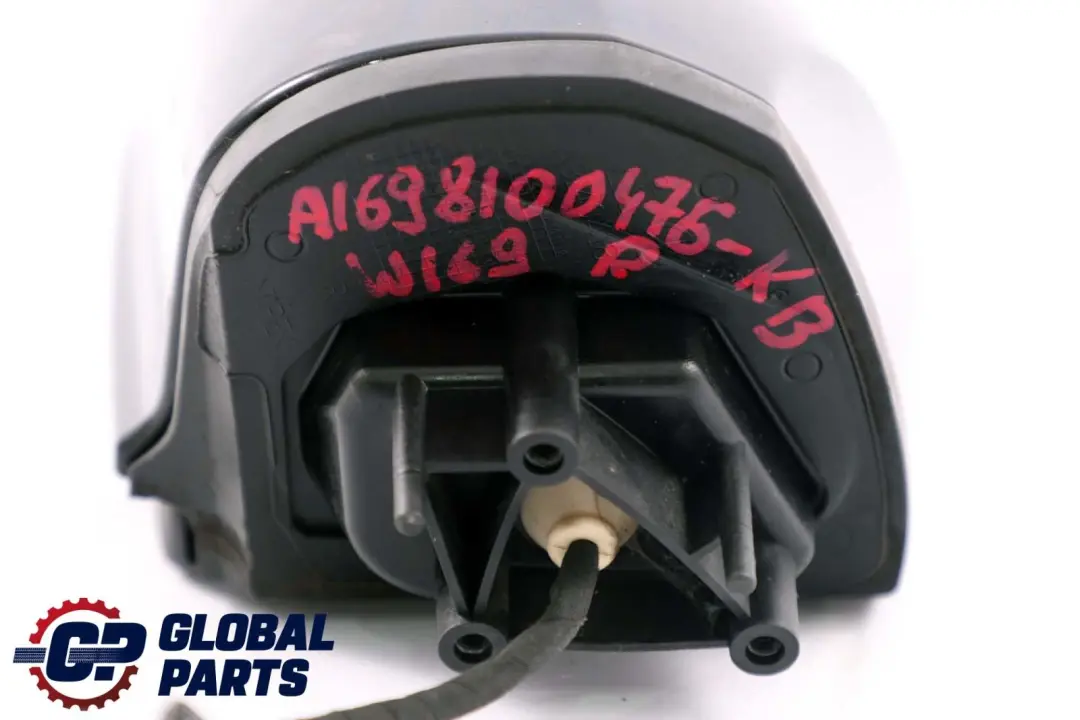 Right O/S Wing Door Mirror Kosmos Black Metallic 191U to Mercedes A-Class W169 with Part number A1698100476 Mercedes A-Class W169 Right O/S Wing Door Mirror Kosmos Black Metallic 191U - SKU rhd-A1698100476-KB - Part number A1698100476