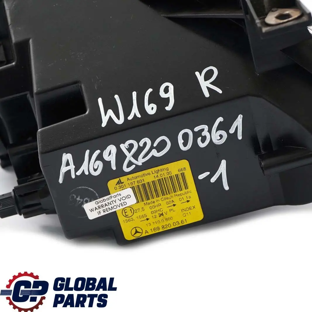  Mercedes-Benz A-Class W169 Headlight Headlamp Lamp Front Left N/S - SKU rhd-A1698200361-1 - Part number A1698200361