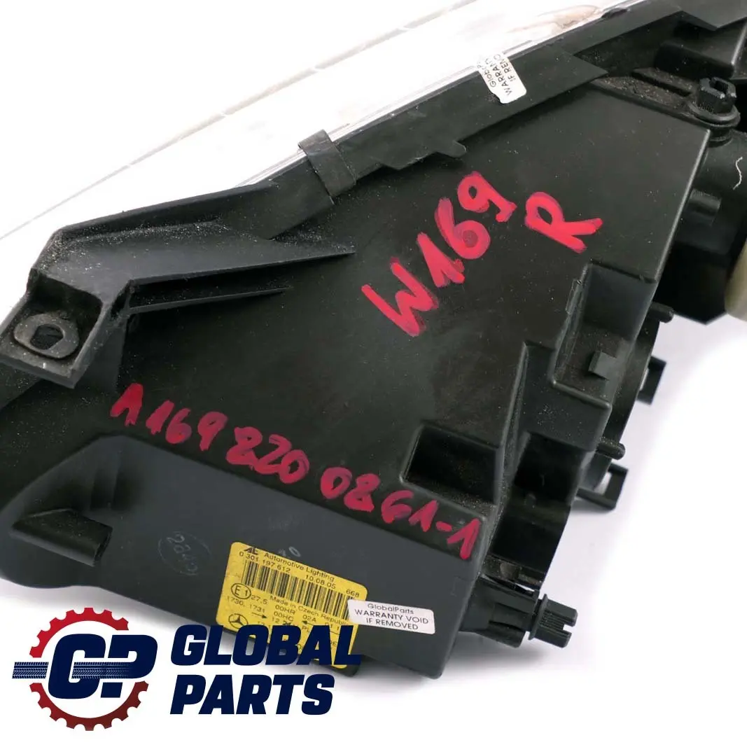 Mercedes A-Class W169 1 Headlight Headlamp Lamp Front Right O/S - SKU rhd-A1698200861-1 - Part number A1698200861