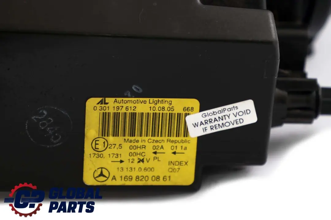 Mercedes-Benz A-Class W169 Headlight Headlamp Lamp Front Right O/S to with Part number A1698200861 Mercedes-Benz A-Class W169 Headlight Headlamp Lamp Front Right O/S - SKU rhd-A1698200861 - Part number A1698200861