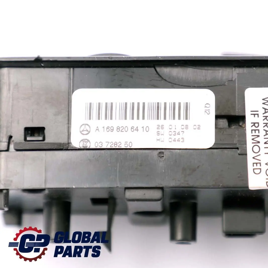 Mercedes A B Class W169 W245 Driver Side Front Window Switch Button - SKU rhd-A1698206410 - Part number A1698206410