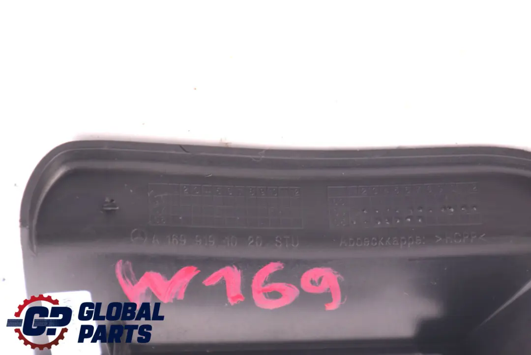 Class W169 W245 Rear Right O/S Trim Cover Seat Rail to Mercedes A B with Part number A1699191020 Mercedes A B Class W169 W245 Rear Right O/S Trim Cover Seat Rail - SKU rhd-A1699191020 - Part number A1699191020