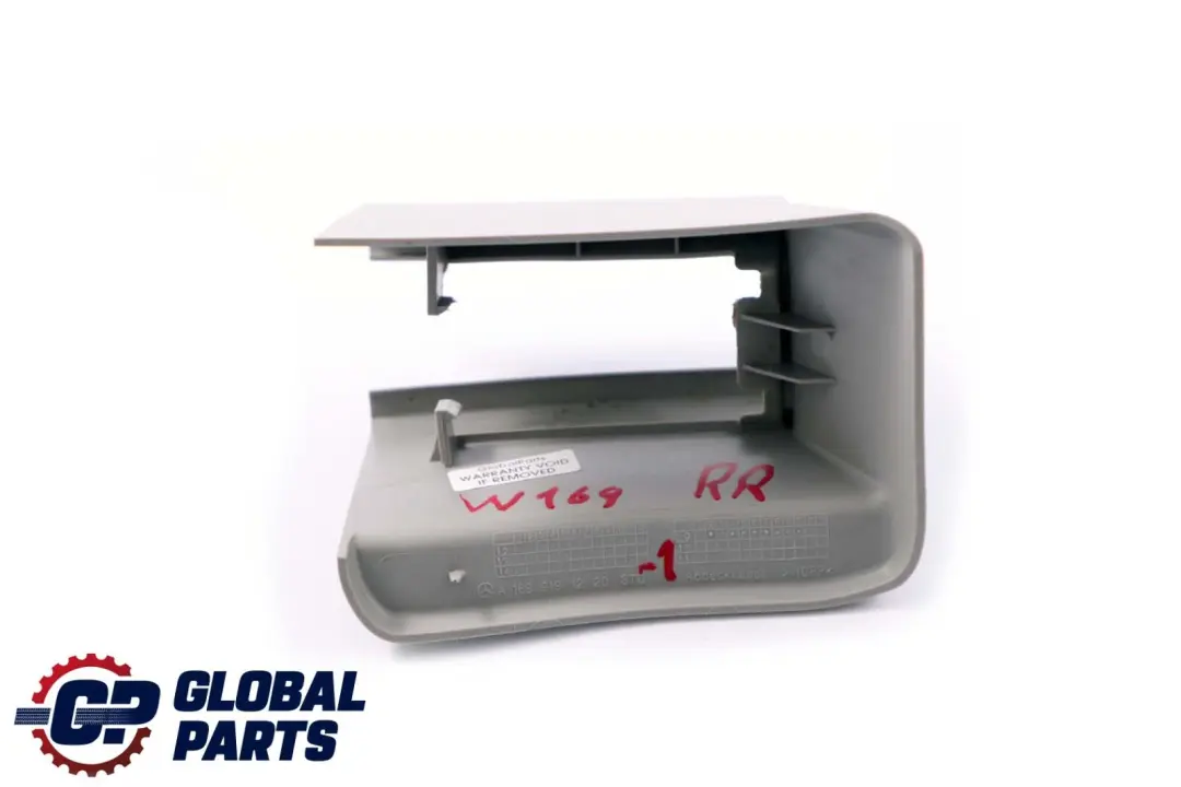 Class W169 W245 Under Rear Right Seat Rail Cover Grey to Mercedes A B with Part number A1699191220 Mercedes A B Class W169 W245 Under Rear Right Seat Rail Cover Grey - SKU rhd-A1699191220-1 - Part number A1699191220