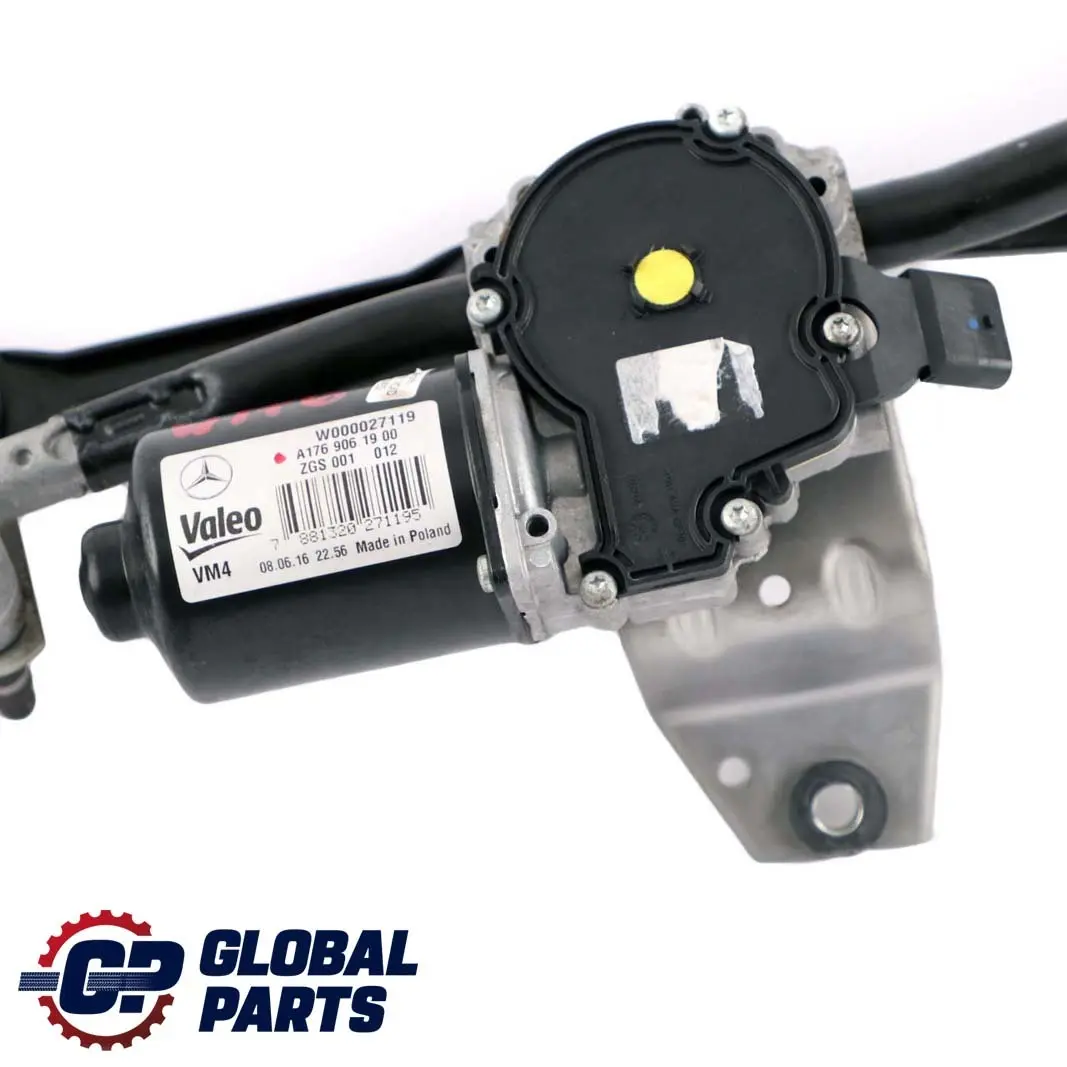 Mercedes-Benz A W176 CLA C117 Windscreen Windshield Wiper Mechanism to with Part number A1768200140 Mercedes-Benz A W176 CLA C117 Windscreen Windshield Wiper Mechanism - SKU rhd-A1768200140 - Part number A1768200140