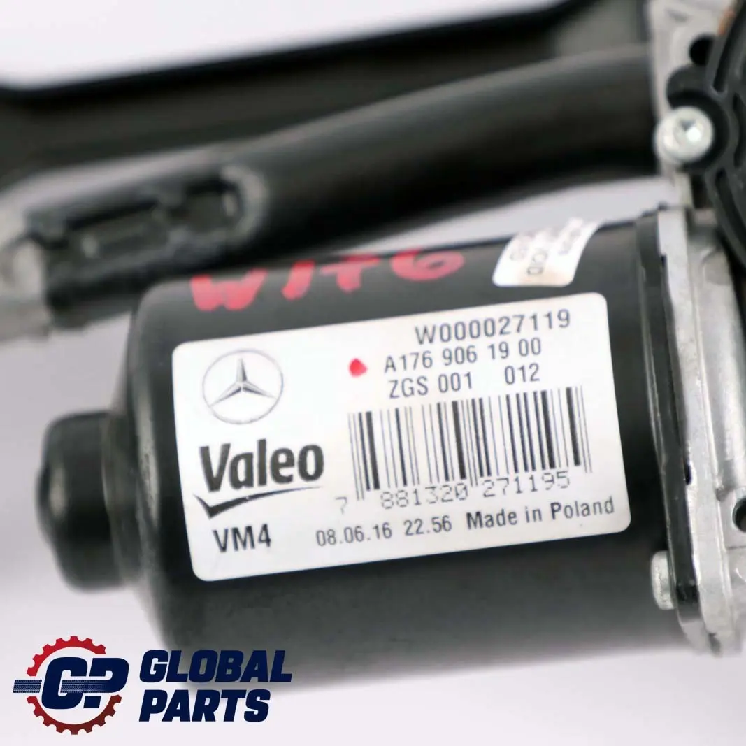 Mercedes-Benz A W176 CLA C117 Windscreen Windshield Wiper Mechanism to with Part number A1768200140 Mercedes-Benz A W176 CLA C117 Windscreen Windshield Wiper Mechanism - SKU rhd-A1768200140 - Part number A1768200140