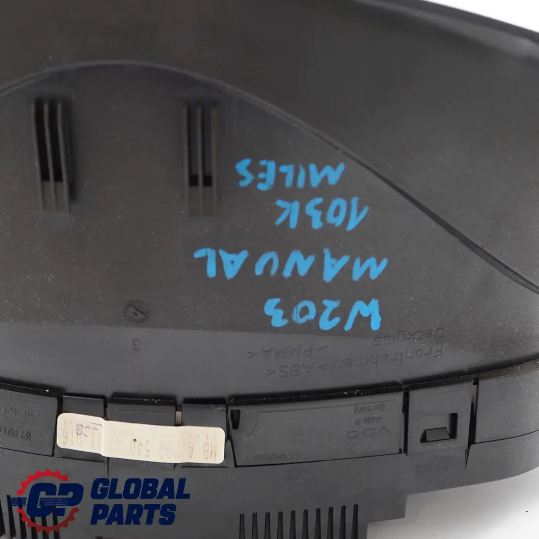  Mercedes-Benz C-Class W203 Instrument Cluster Speedo Clocks Manual - SKU rhd-A2035400211 - Part number A2035400211