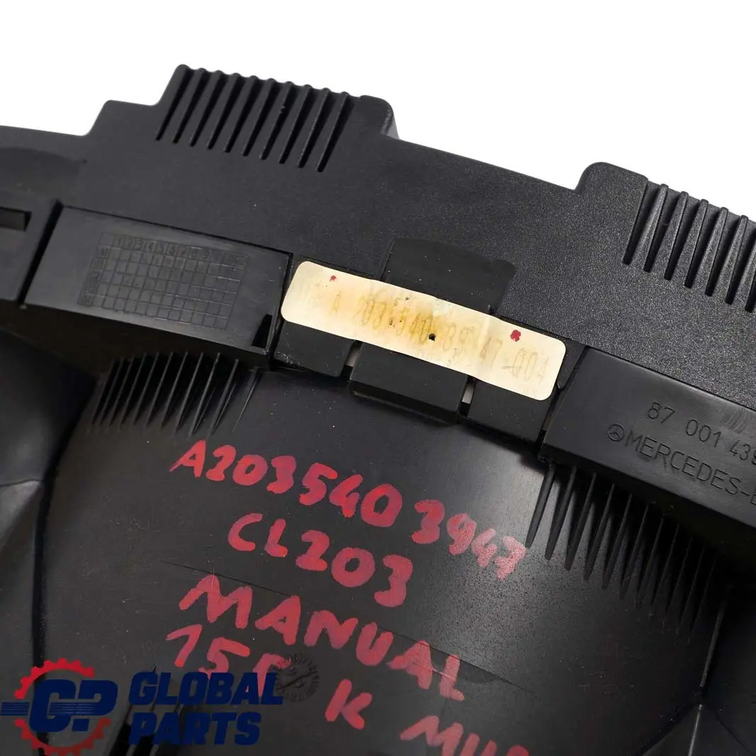 Mercedes-Benz CLC CL203 W203 Coupe Instrument Cluster Speedo Clocks to with Part number A2035403947 Mercedes-Benz CLC CL203 W203 Coupe Instrument Cluster Speedo Clocks - SKU rhd-A2035403947 - Part number A2035403947