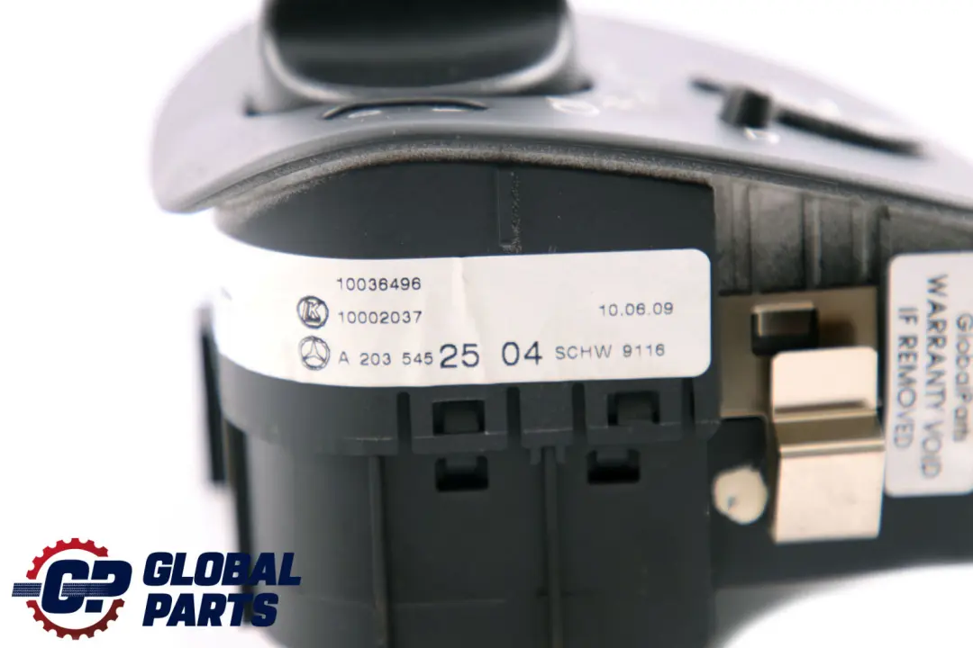 Mercedes-Benz CLC-Class CL203 Headlight Switch Unit Button to with Part number A2035452504 Mercedes-Benz CLC-Class CL203 Headlight Switch Unit Button - SKU rhd-A2035452504 - Part number A2035452504