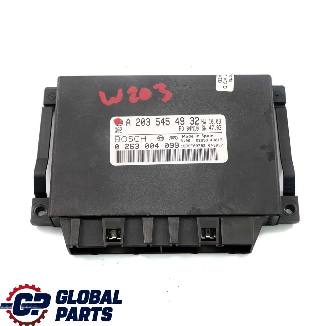 Parking Module Mercedes W203 C209 Parktronic Control Unit - SKU A2035454932 - Part number A2035454932