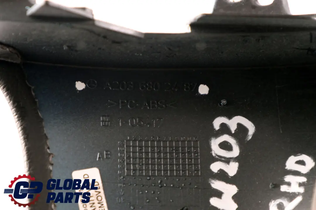 Under Steering Column Dash Board Trim Black to Mercedes C-Class W203 with Part number A2036802487 Mercedes C-Class W203 Under Steering Column Dash Board Trim Black - SKU rhd-A2036802487 - Part number A2036802487