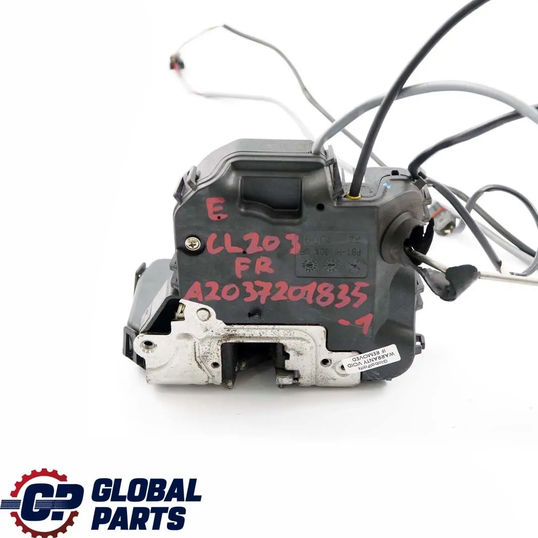 Mercedes-Benz CL203 Coupe 1 Front Right O/S Door Lock Latch Mechanism Actuator to with Part number A2037201835 Mercedes-Benz CL203 Coupe 1 Front Right O/S Door Lock Latch Mechanism Actuator - SKU rhd-A2037201835-1 - Part number A2037201835