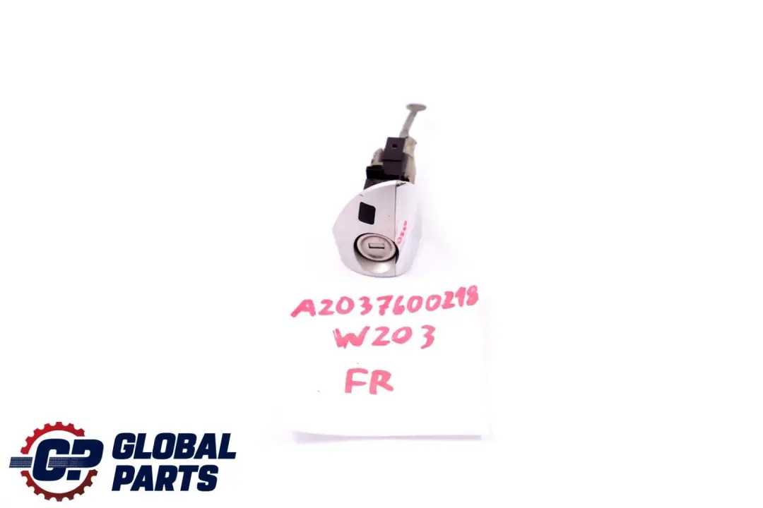 Mercedes-Benz C-Class W203 Front Right O/S Lock Cylinder Handle Door Silver to with Part number A2037600218 Mercedes-Benz C-Class W203 Front Right O/S Lock Cylinder Handle Door Silver - SKU rhd-A2037600218 - Part number A2037600218